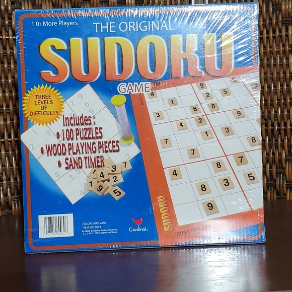 Brand New 2005 Cardinal The Original Sudoku Game Sealed, Never Opened - Picture 5 of 5